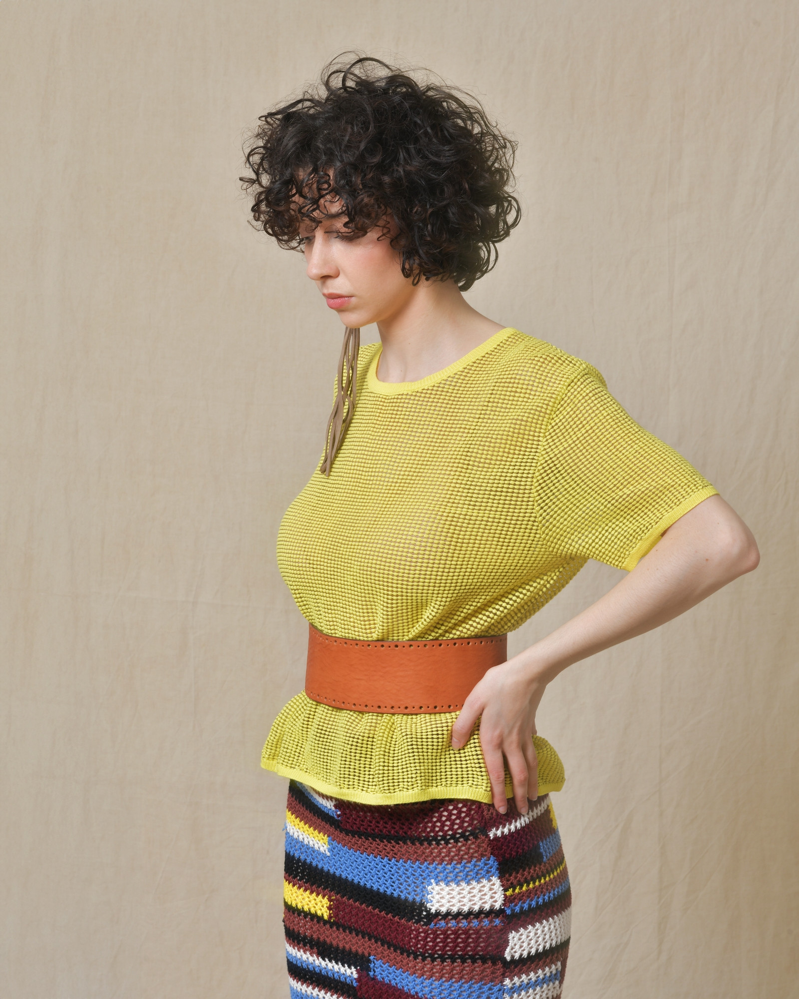 Top en coton jaune L’edition