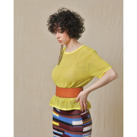 Top en coton jaune L’edition