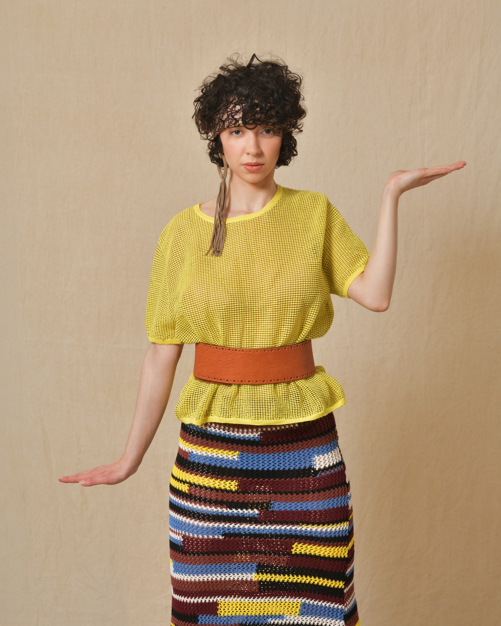 Top en coton jaune L’edition