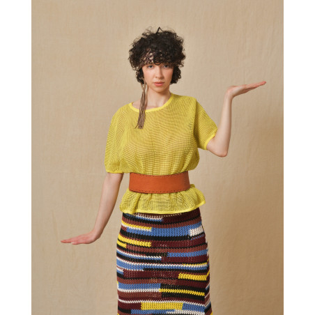 Top en coton jaune L’edition