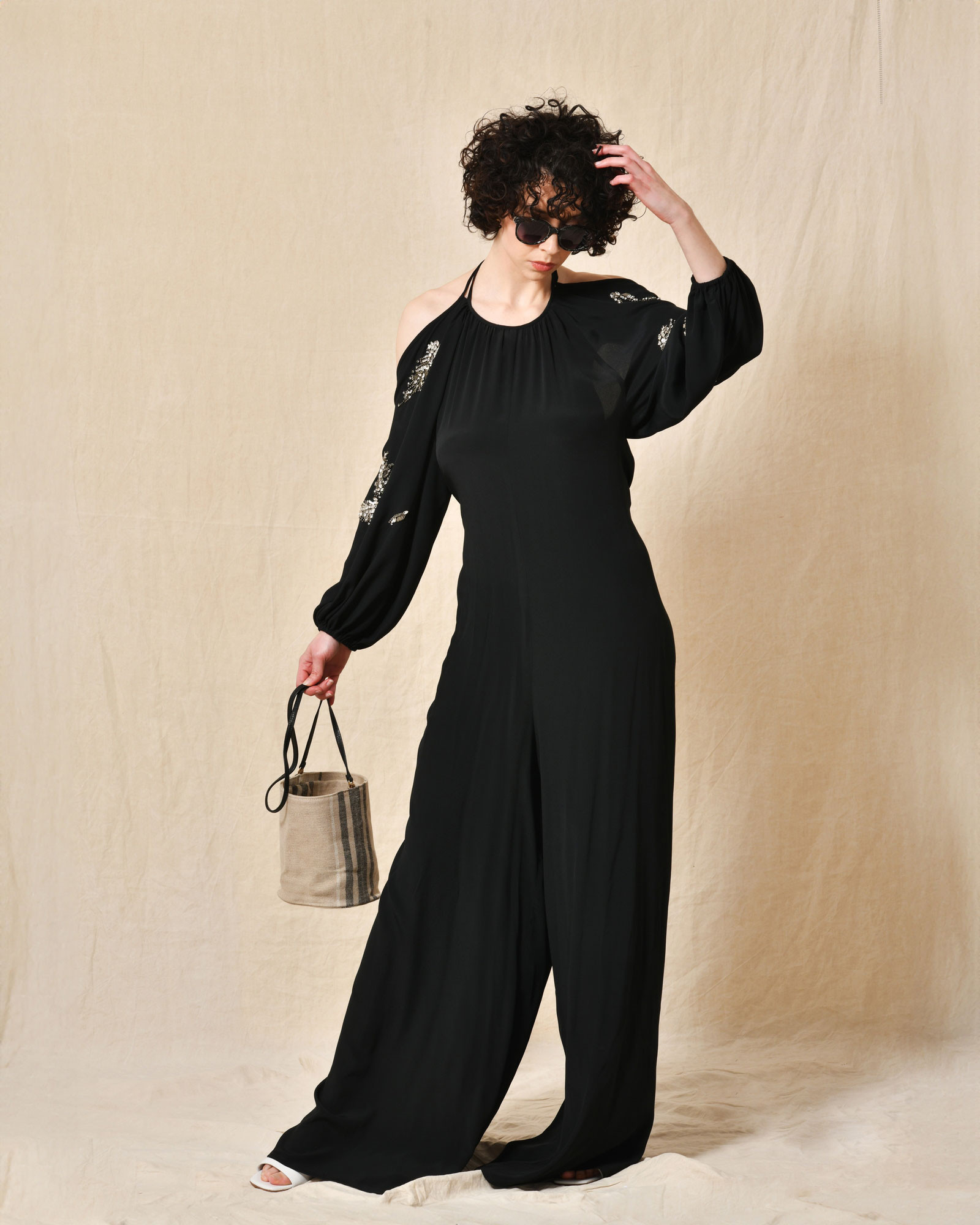 Sac seau en lin Anita Bilardi