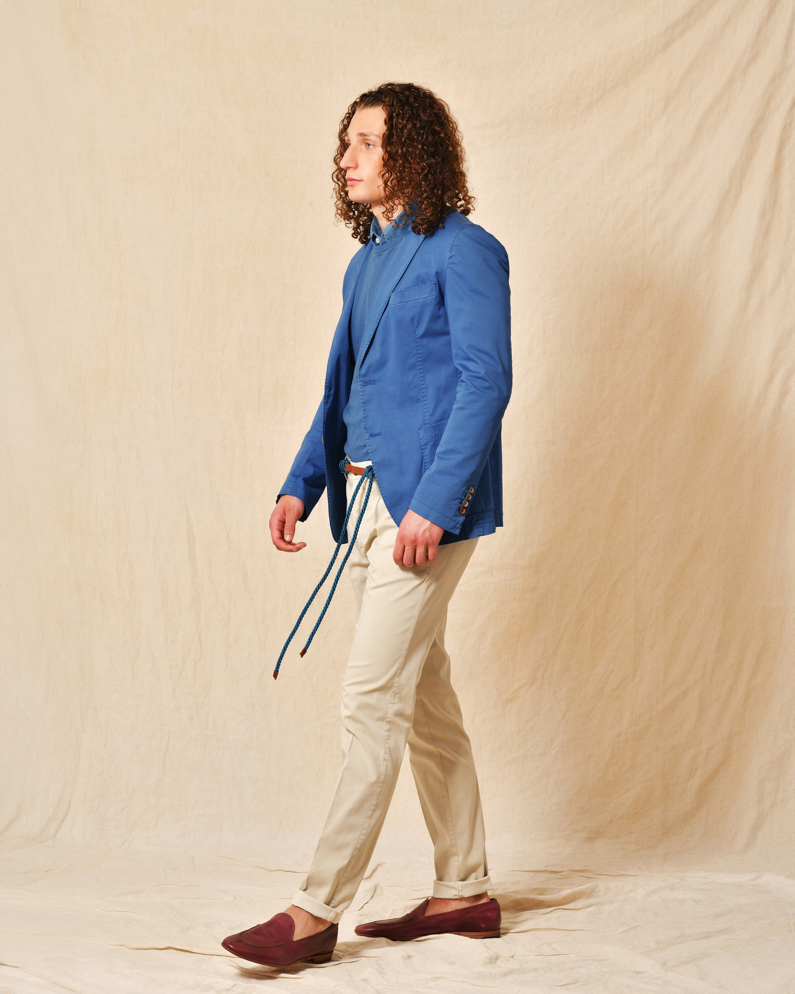 Veste en coton bleue Rodrigo