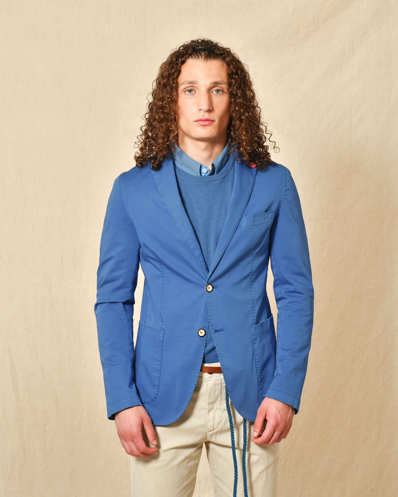 Veste en coton bleue Rodrigo