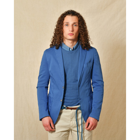 Veste en coton bleue Rodrigo