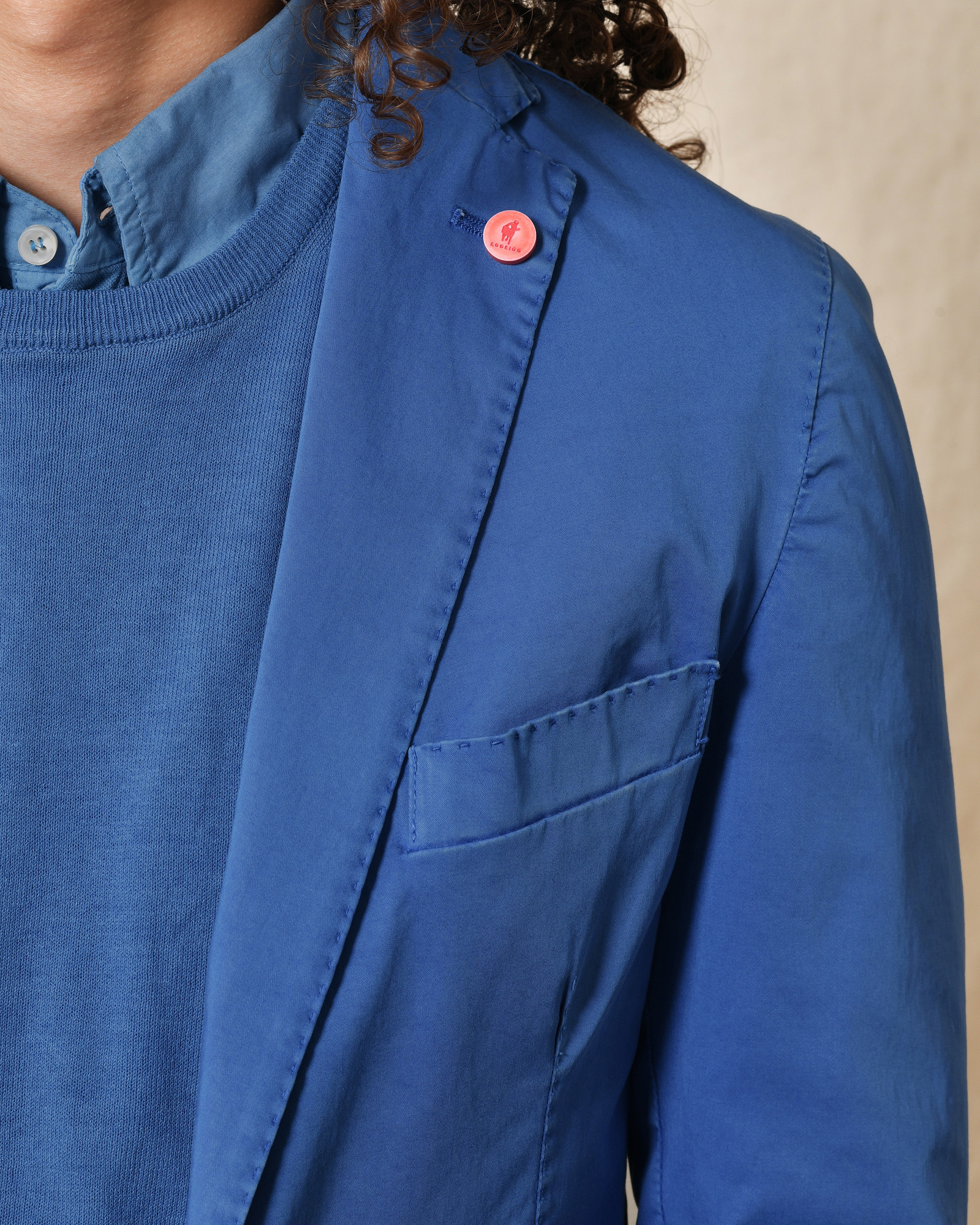 Veste en coton bleue Rodrigo