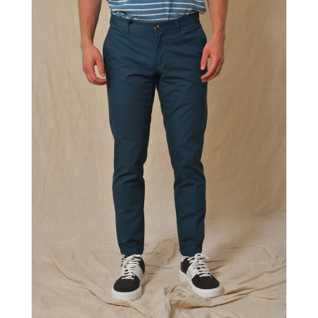 Pantalon en coton bleu AT.P.CO
