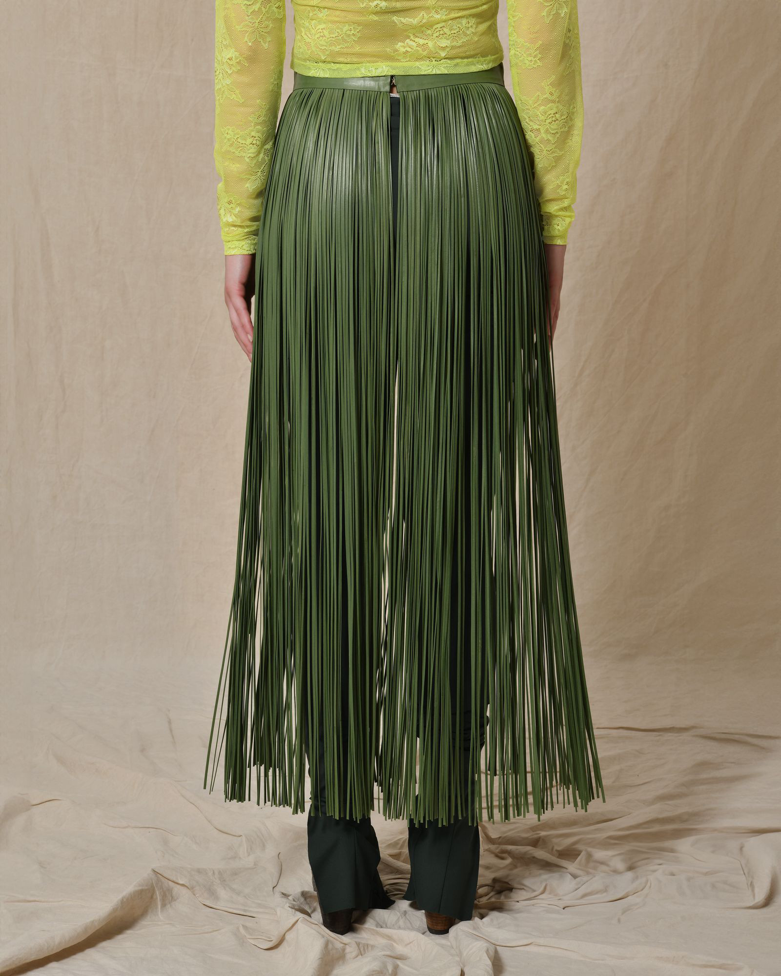 Jupe à franges longues Valentino