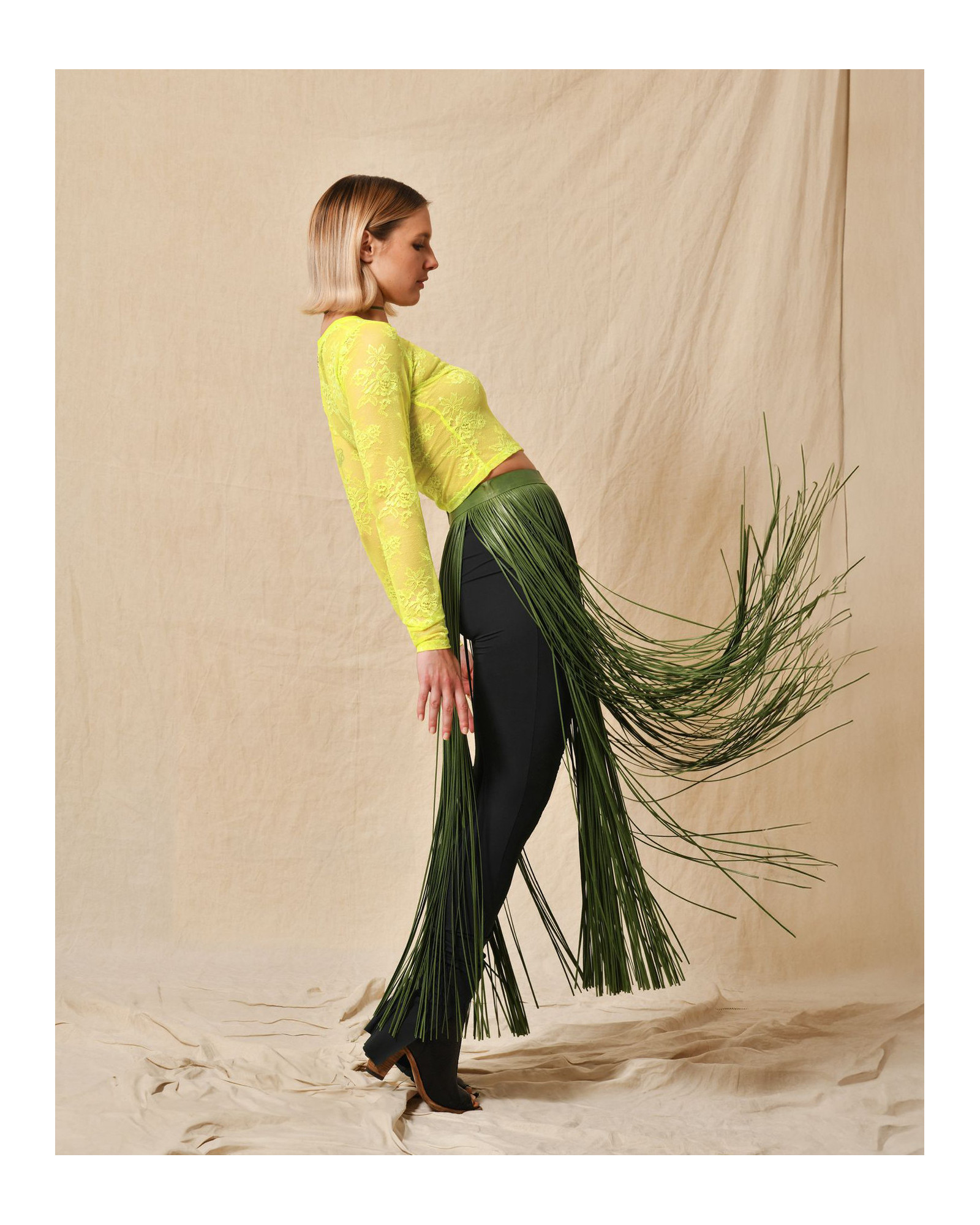 Jupe à franges longues Valentino