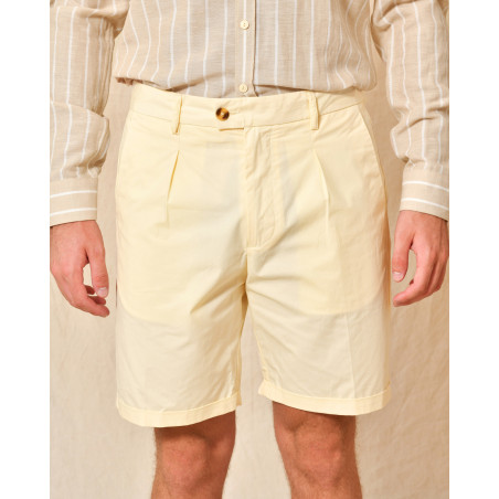 Bermuda jaune à pinces AT.P.CO