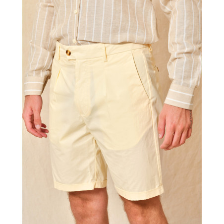 Bermuda jaune à pinces AT.P.CO
