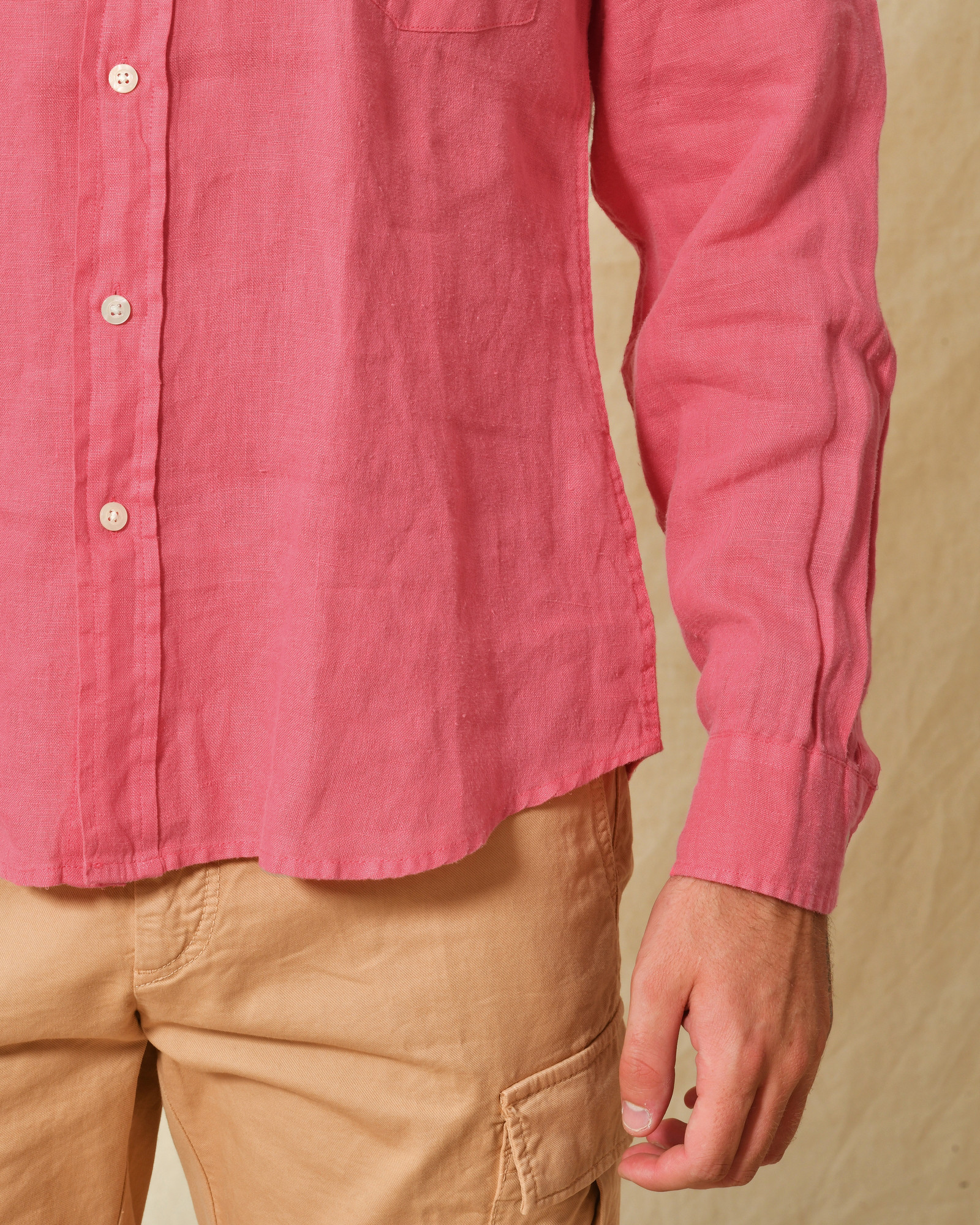 Chemise en lin rose AT.P.CO