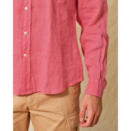 Chemise en lin rose AT.P.CO