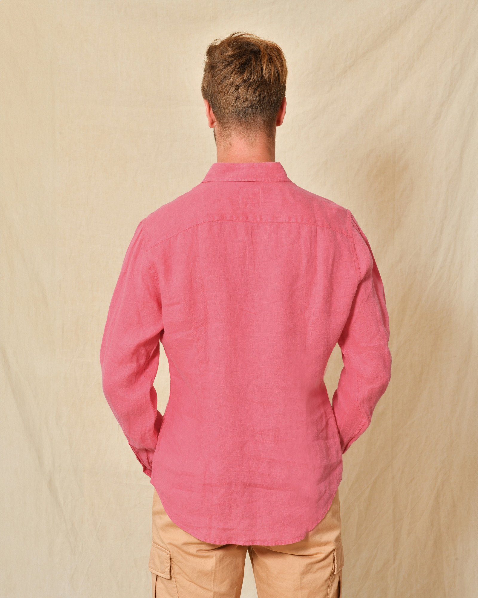 Chemise en lin rose AT.P.CO