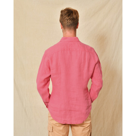 Chemise en lin rose AT.P.CO