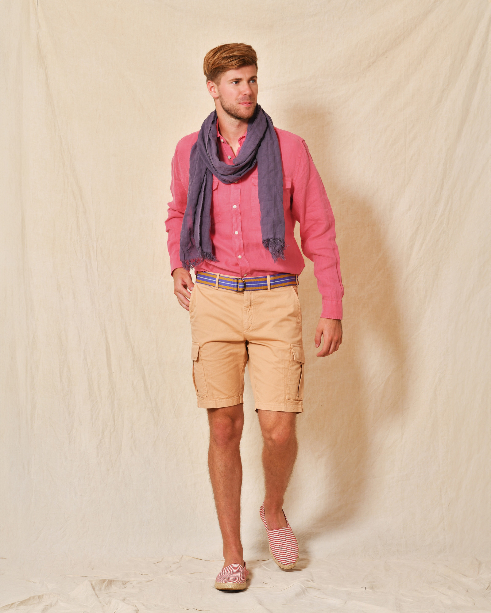 Ceinture en toile tricolore Chloé Stora