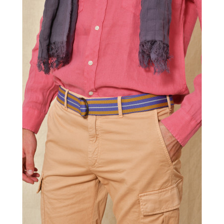 Ceinture en toile tricolore Chloé Stora