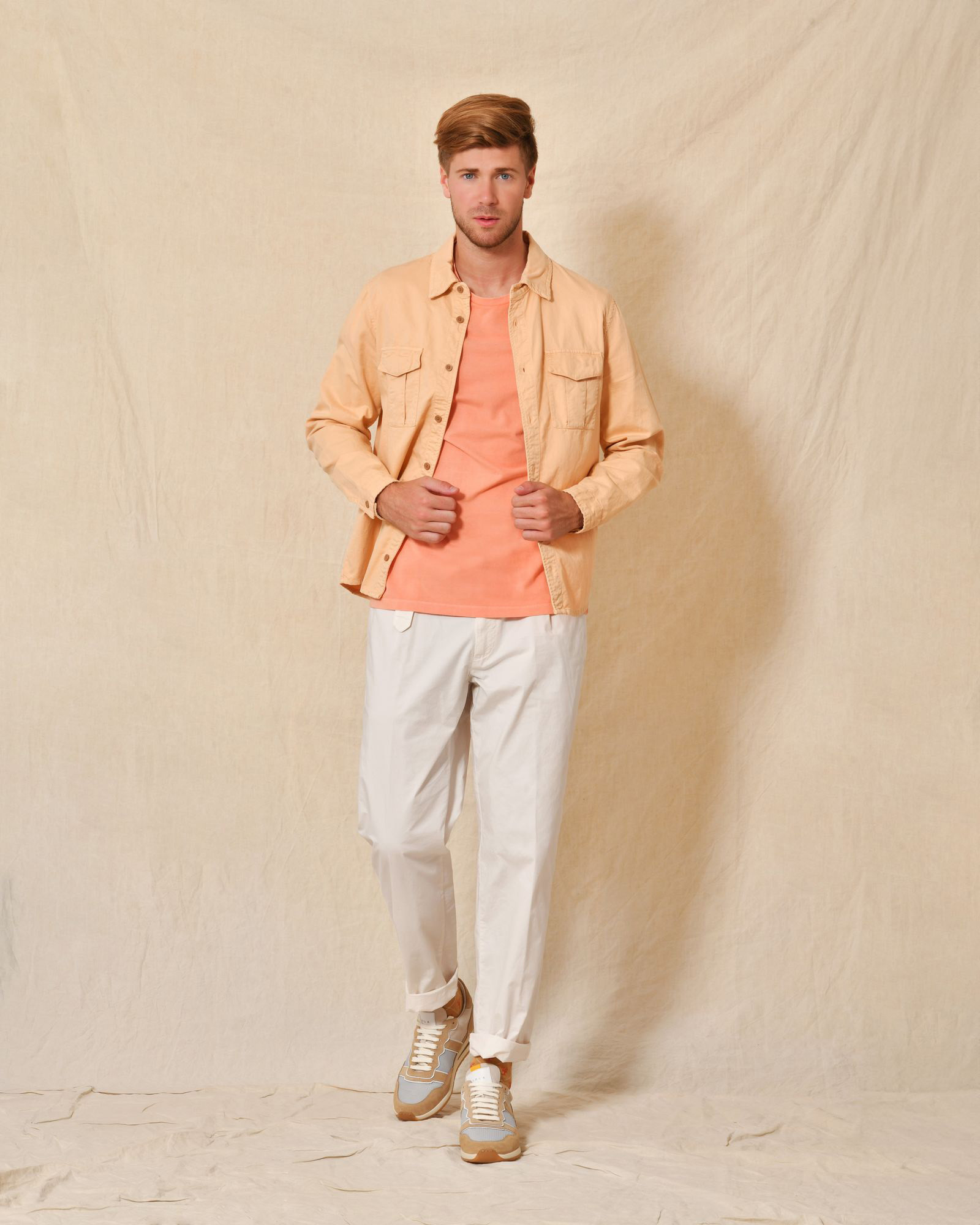 Pantalon à pinces blanc AT.P.CO