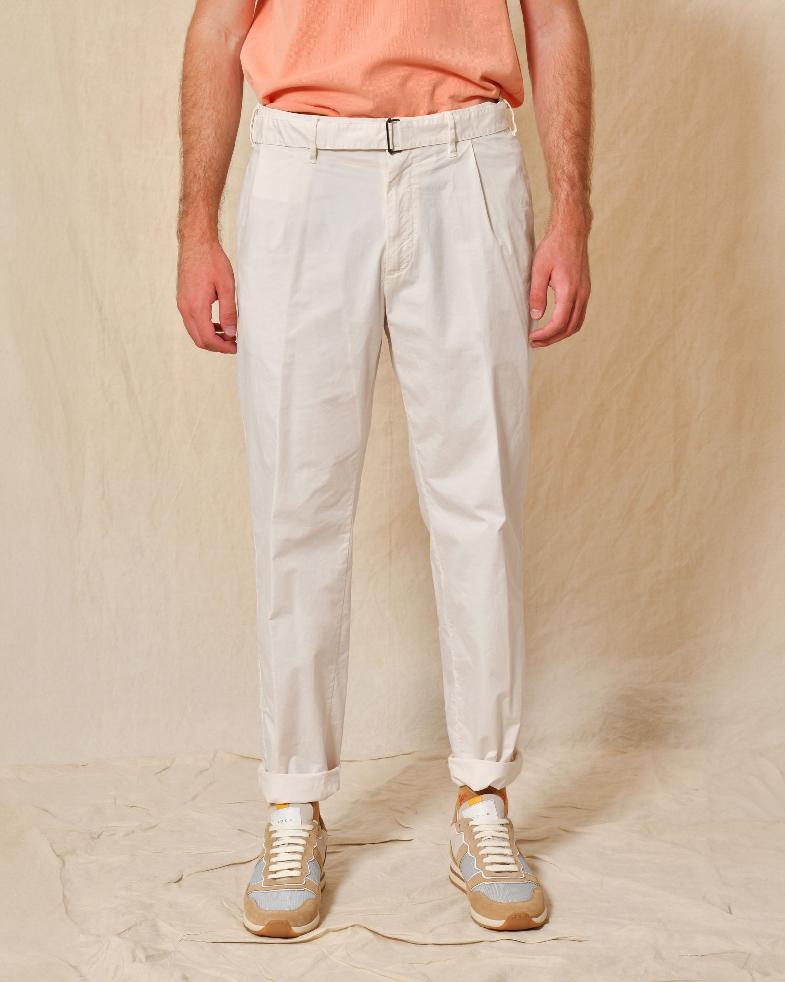 Pantalon à pinces blanc AT.P.CO