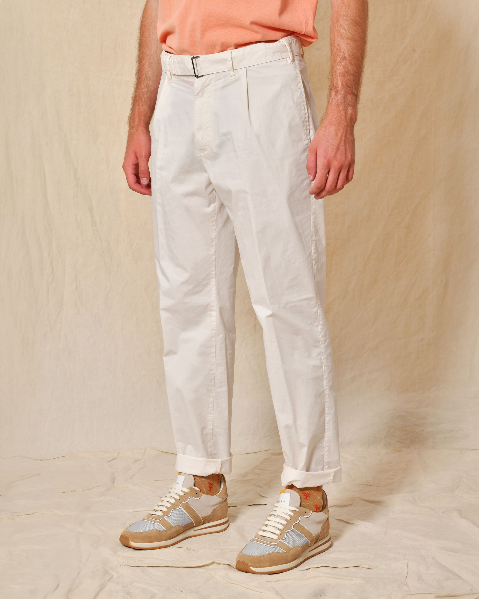 Pantalon à pinces blanc AT.P.CO