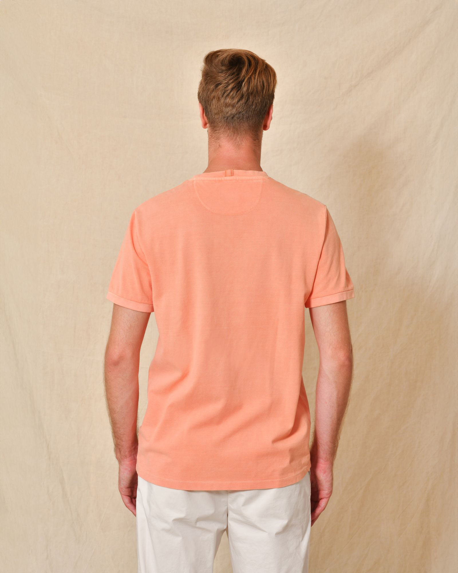 T-shirt col rond corail AT.P.CO