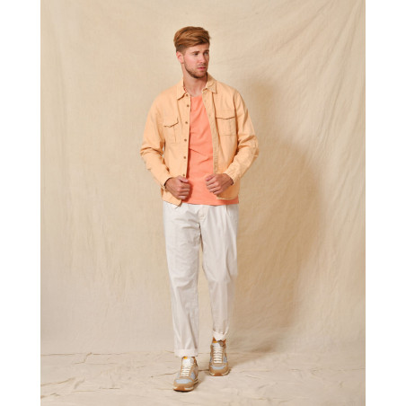 T-shirt col rond corail AT.P.CO