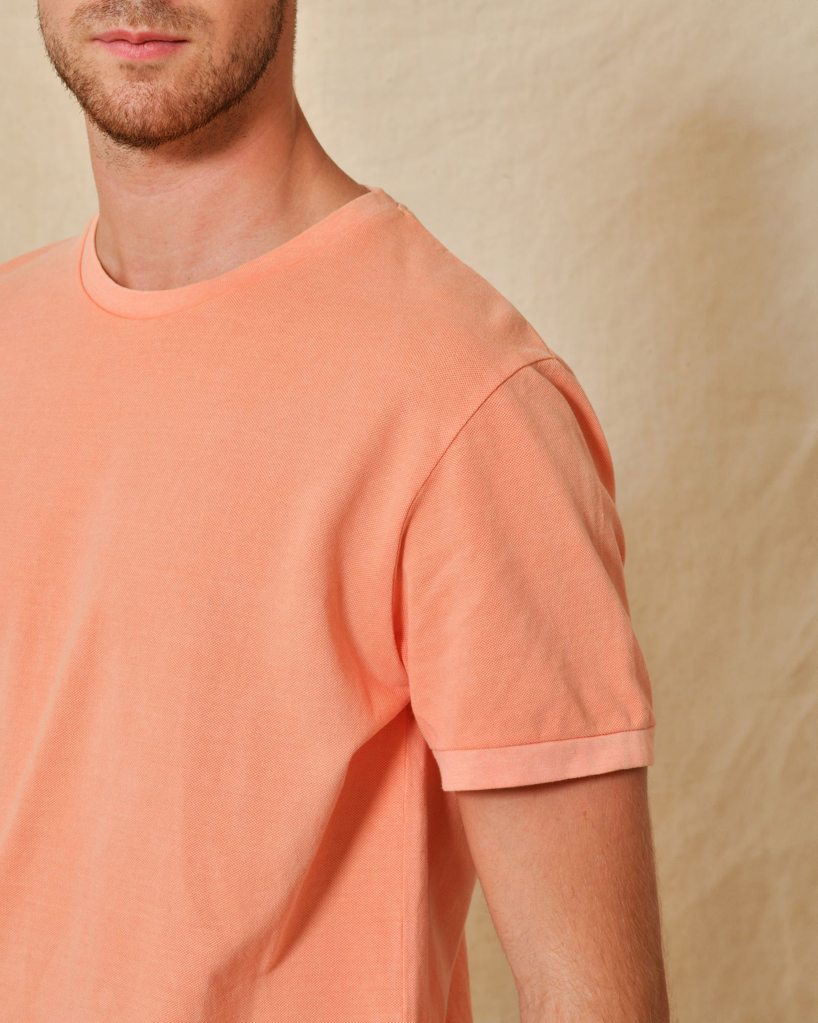 T-shirt col rond corail AT.P.CO