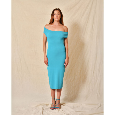 Robe midi à dos ouvert Liviana Conti