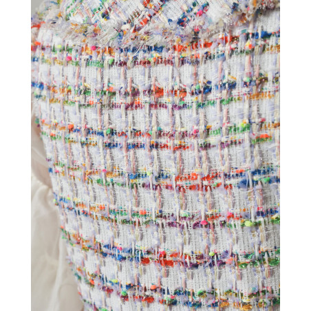 Manteau sans manches en tweed Edward Achour