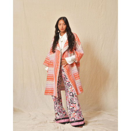 Pantalon oversize à imprimé floral Edward Achour