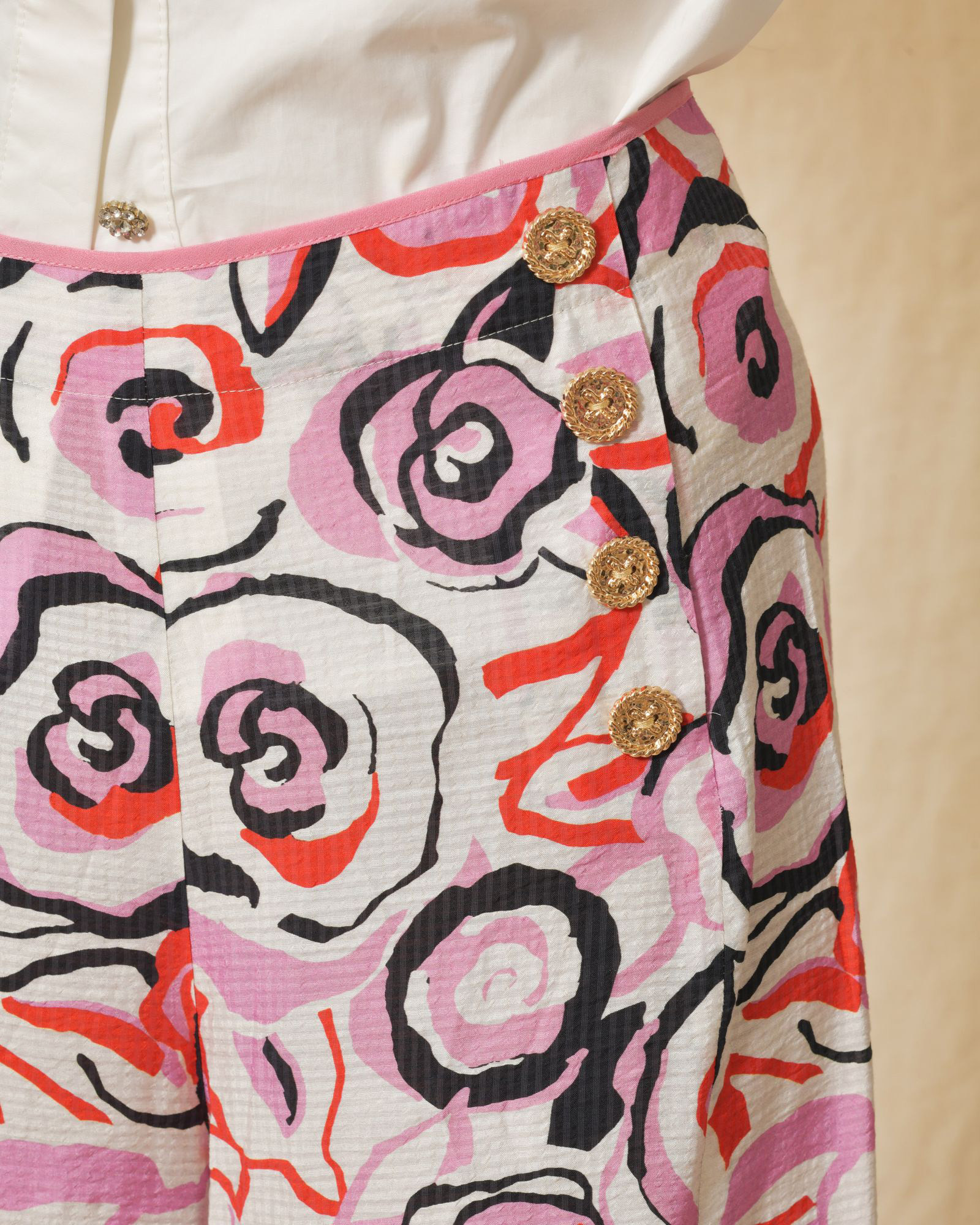 Pantalon oversize à imprimé floral Edward Achour