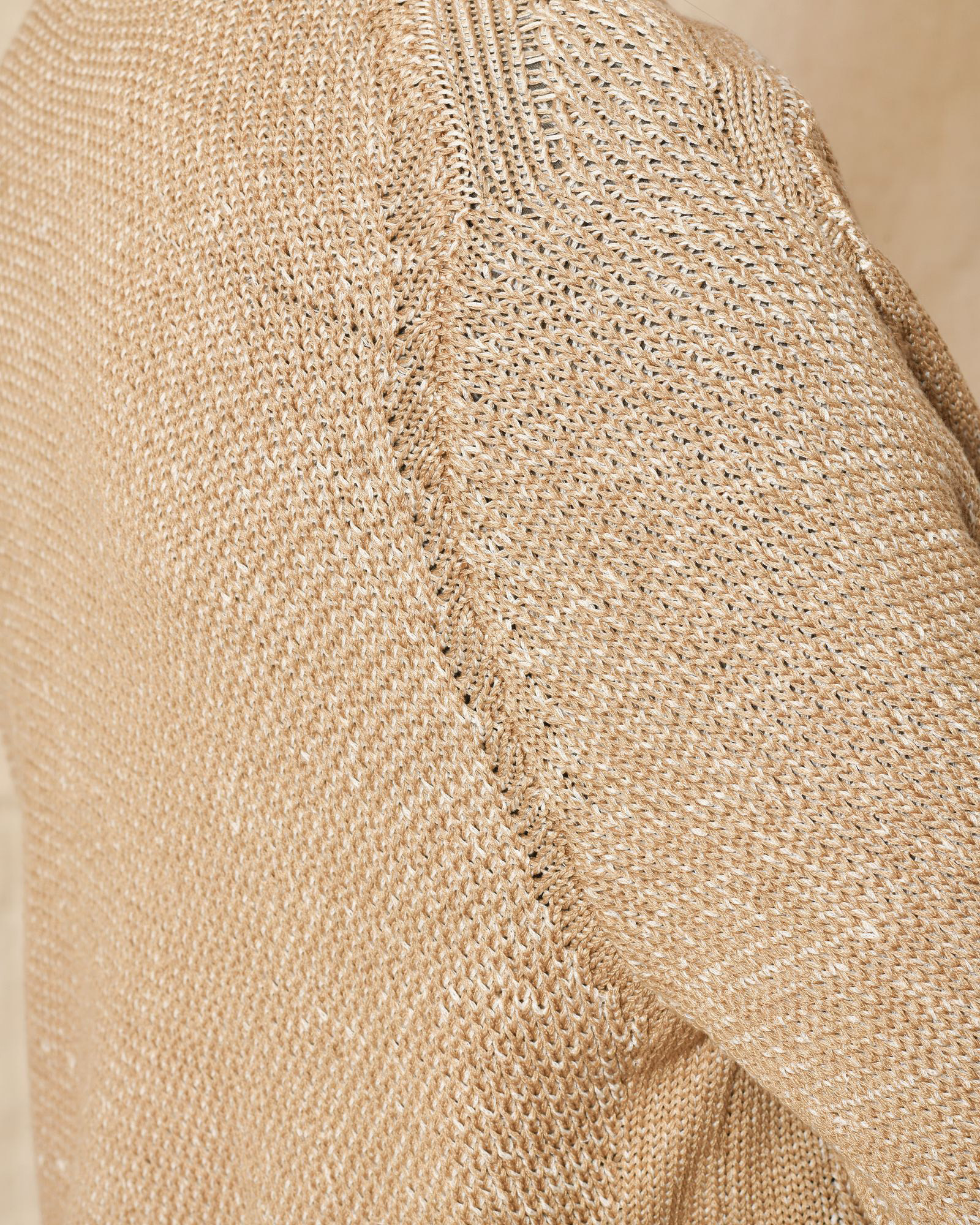 Cardigan en maille beige chiné Dondup