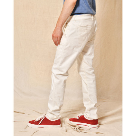 Jean blanc effet usé Guess