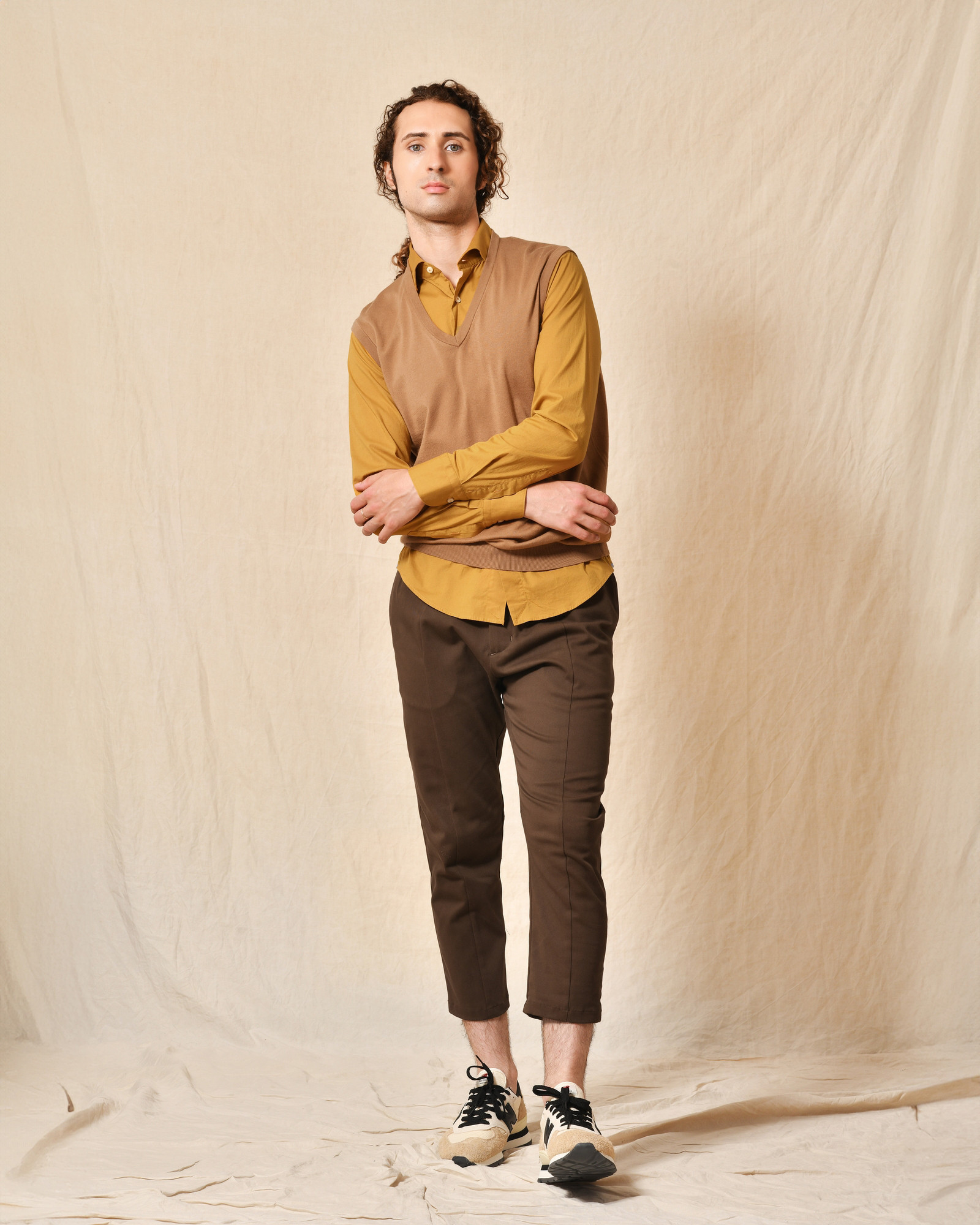 Pull sans manches camel Dondup