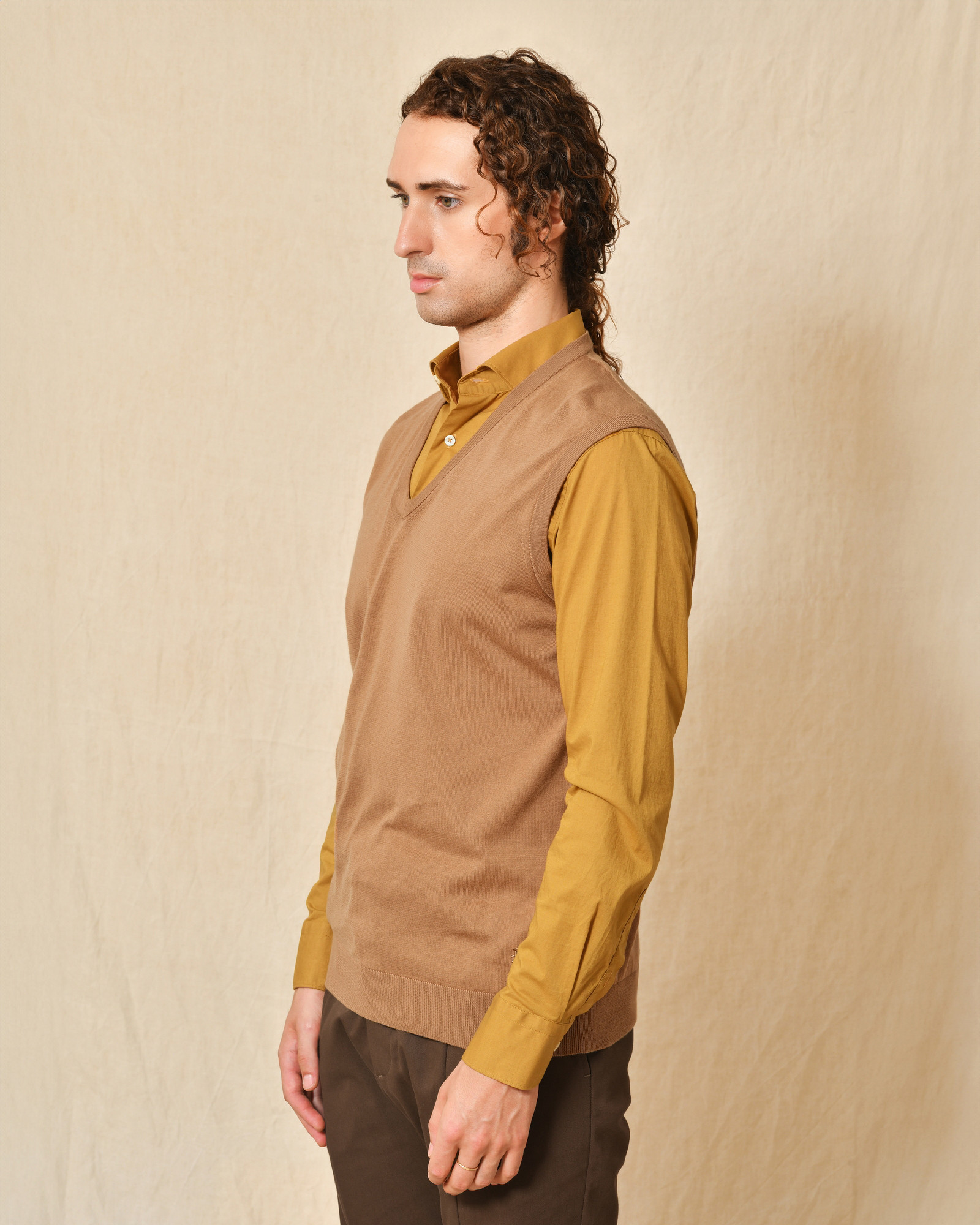 Pull sans manches camel Dondup