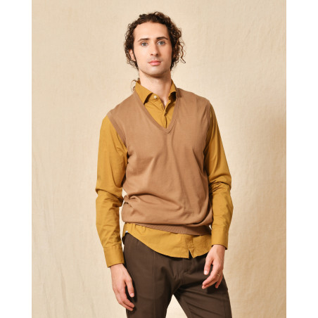 Pull sans manches camel Dondup