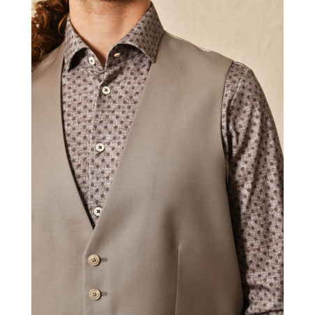 Costume trois pièces taupe AT.P.CO