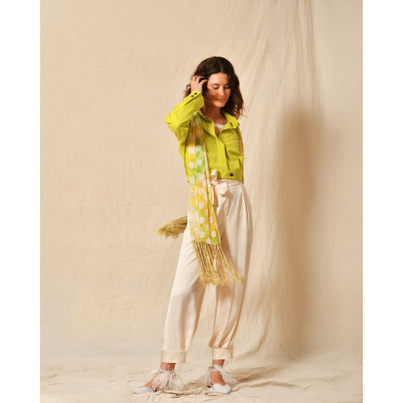 Veste aviateur verte Lorena Antoniazzi