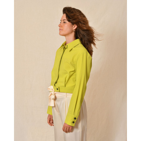 Veste aviateur verte Lorena Antoniazzi