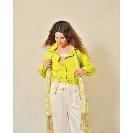 Veste aviateur verte Lorena Antoniazzi