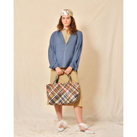 Chemisier en jersey beige Lorena Antoniazzi