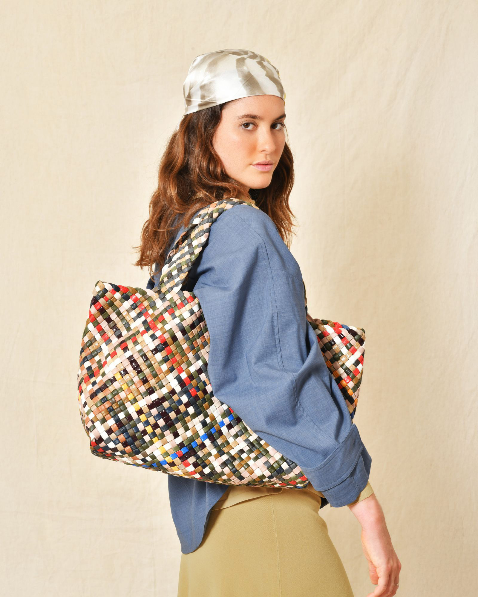 Foulard à imprimé graphique La Piscine