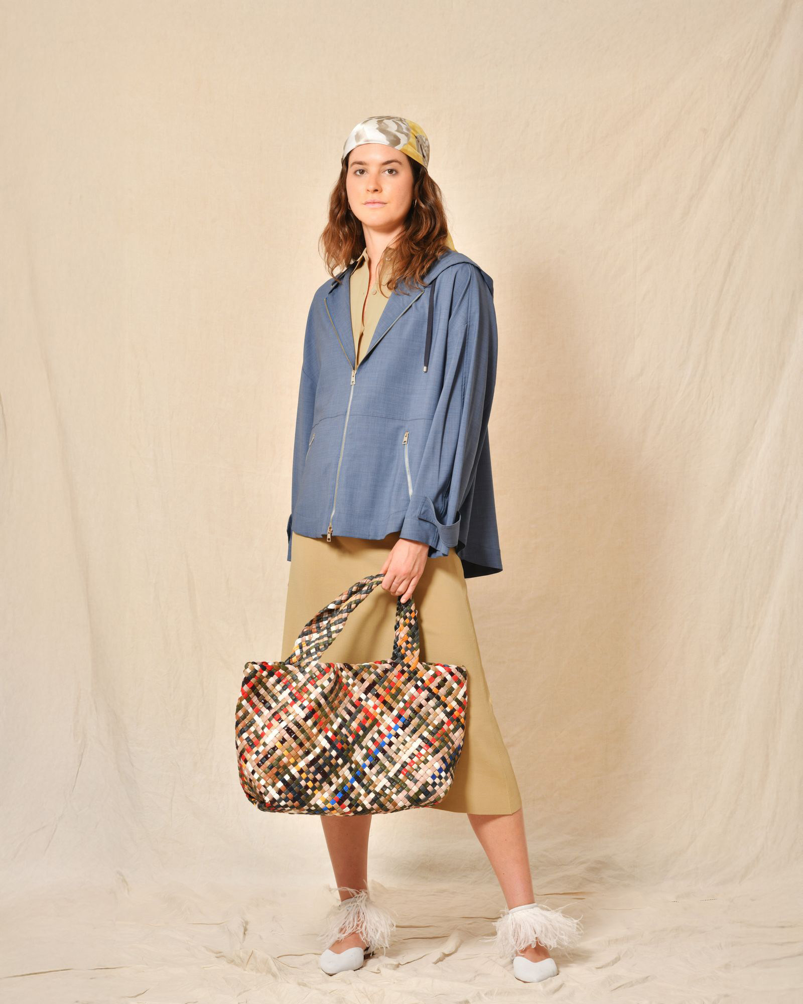 Foulard à imprimé graphique La Piscine