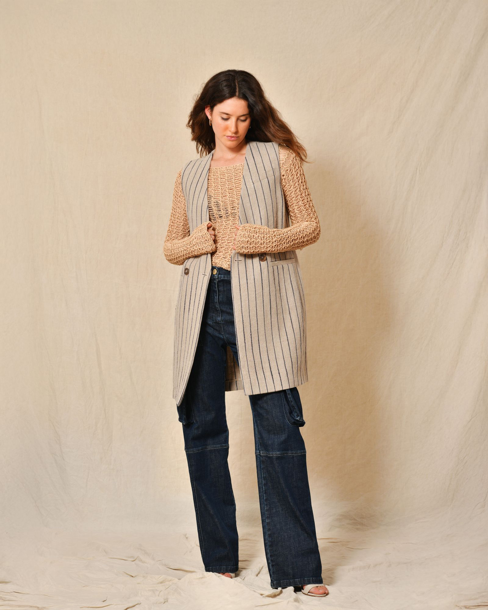 Pull en maille façon macramé Lorena Antoniazzi