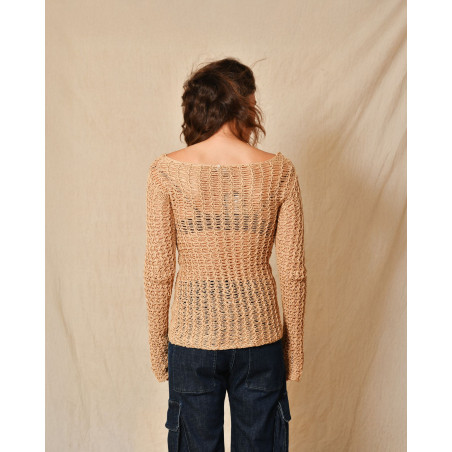 Pull en maille façon macramé Lorena Antoniazzi