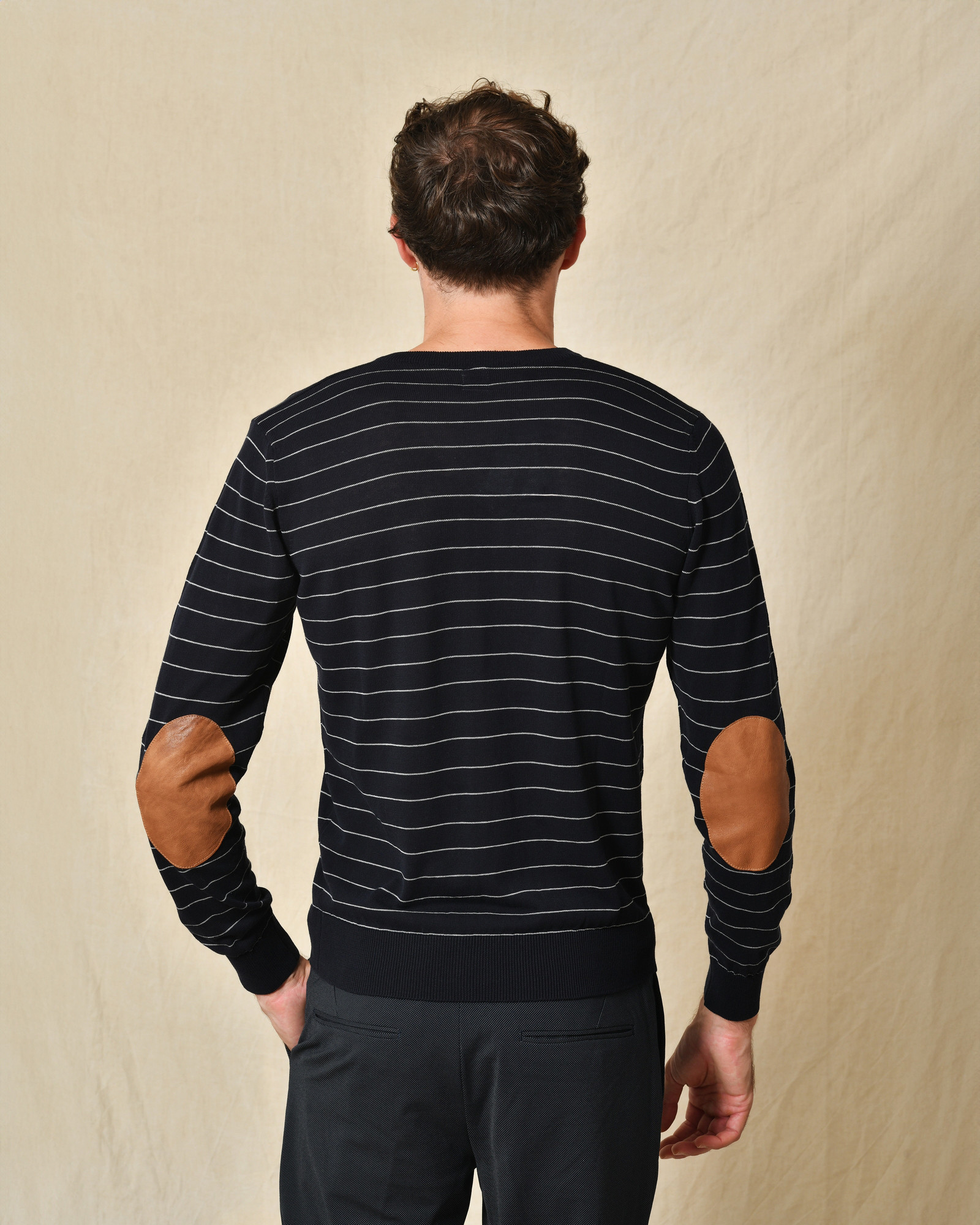 Pull bleu à rayures Eleventy