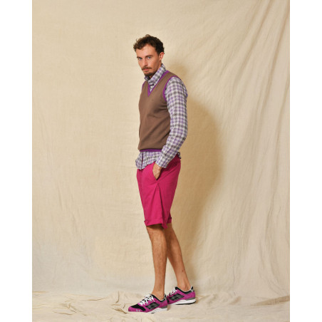 Chemise en coton mélangé à carreaux Ingram