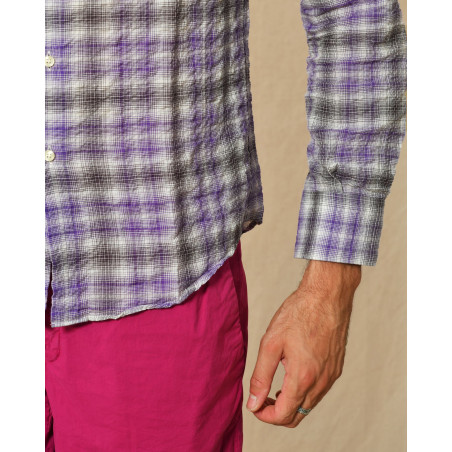 Chemise en coton mélangé à carreaux Ingram