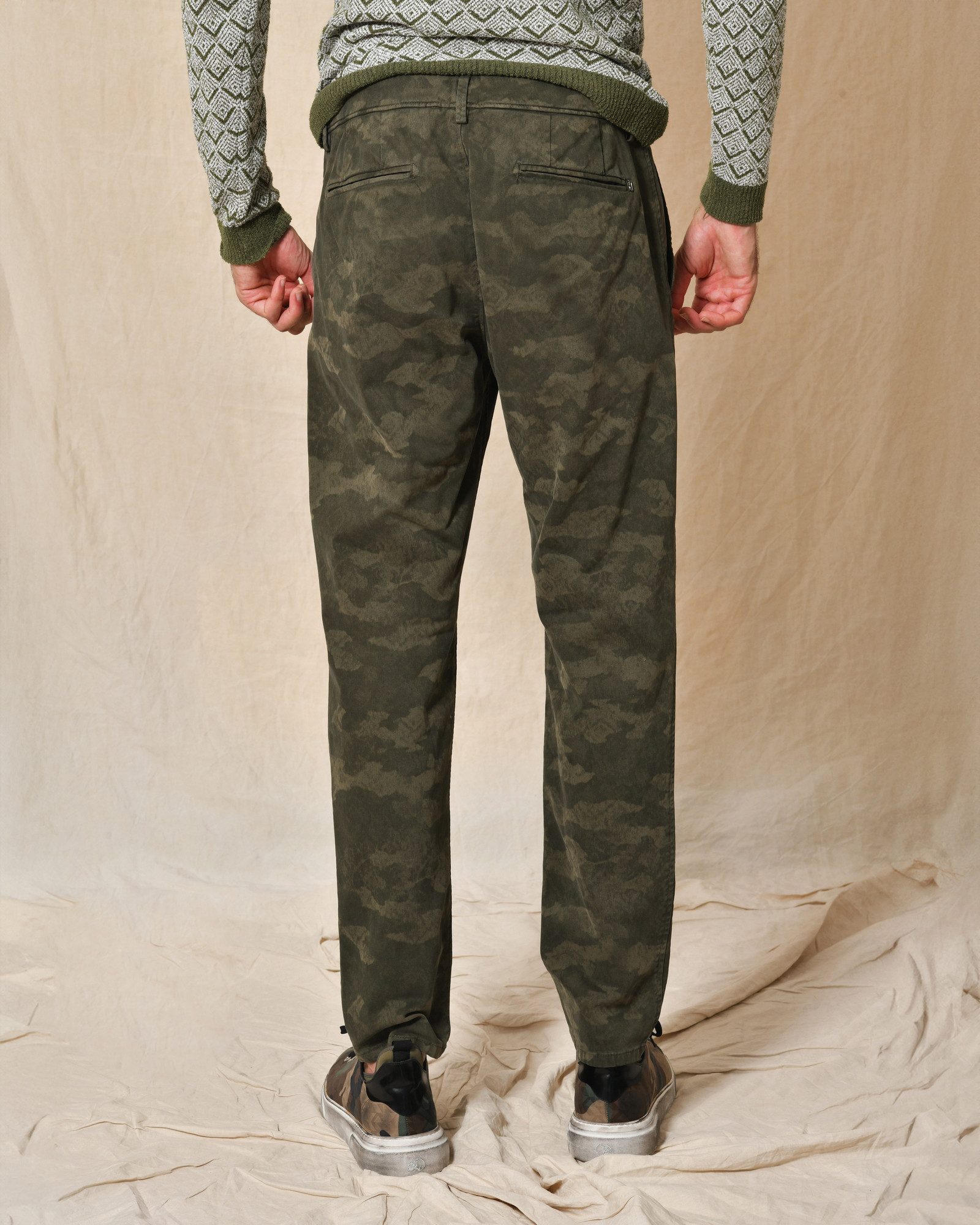 Pantalon droit effet velours Dondup