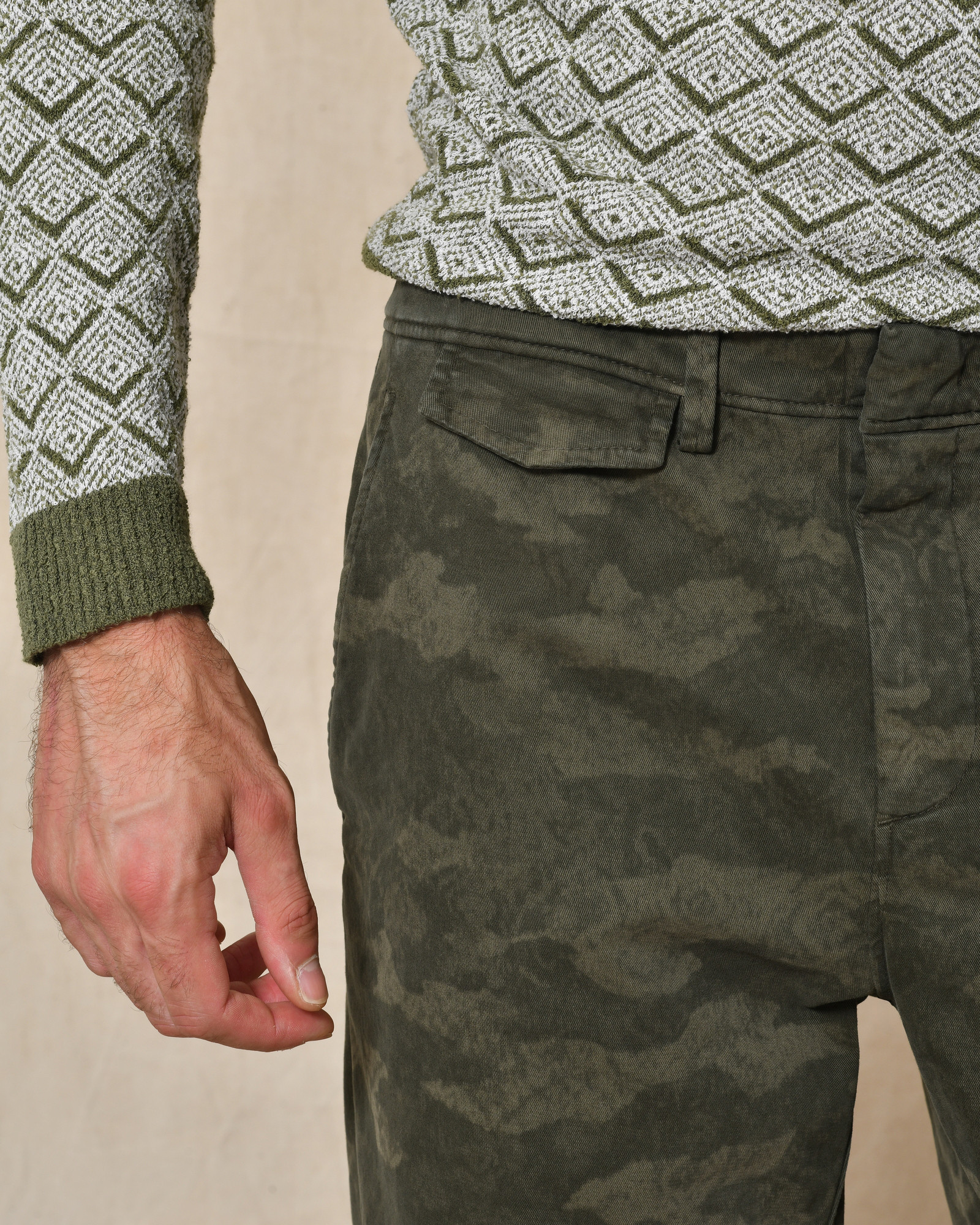 Pantalon droit effet velours Dondup