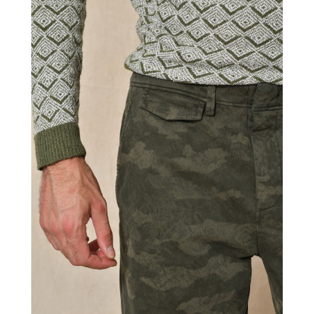 Pantalon droit effet velours Dondup